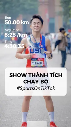 Show thành tích chạy