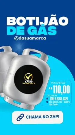 Venda de botijão gás