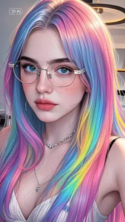 rainbow hair