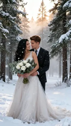 Wedding snowy