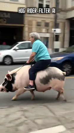 Hog riding