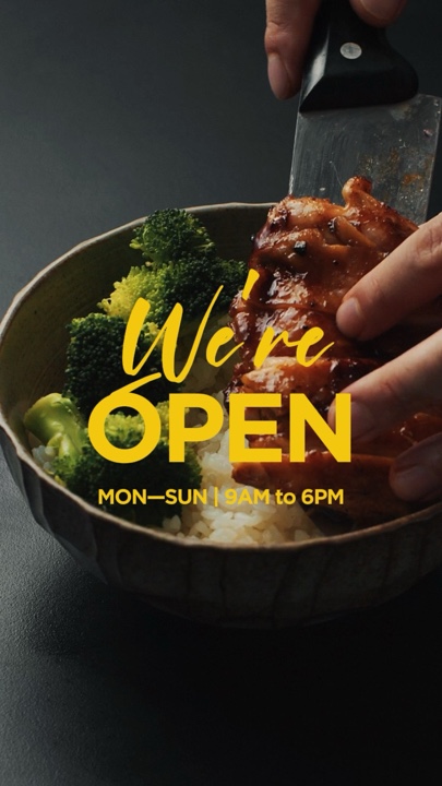 We Are Open