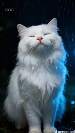 Pet in the rain 