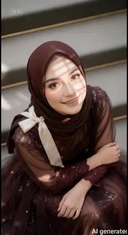 Ai bergerak tersenyu