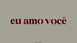 amo você 