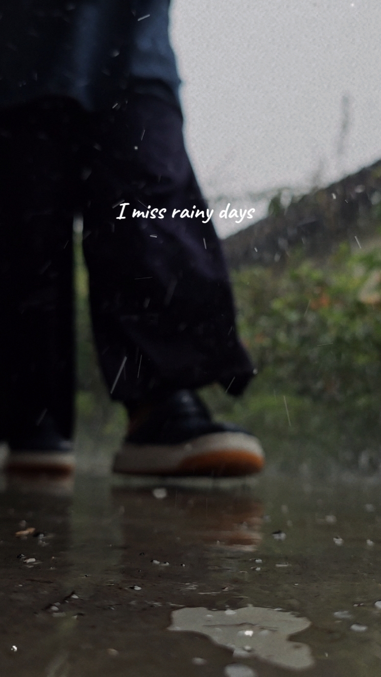 Me encanta la lluvia.