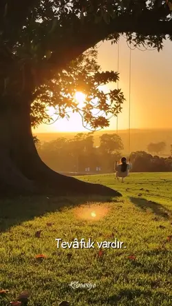 Tevâfuk vardır…✨