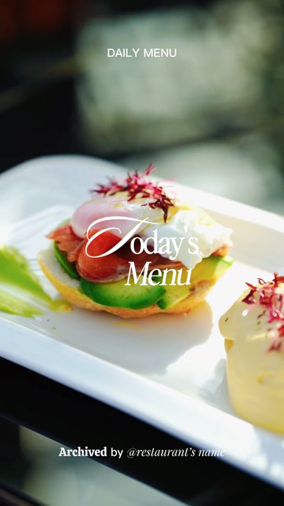 Menu du jour 