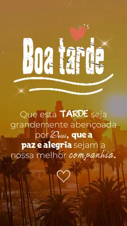 Boa tarde 