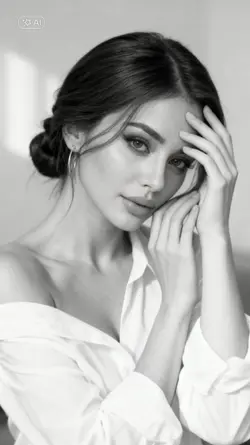 black and white