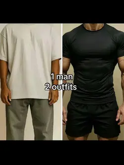 1 man 2 outfits 