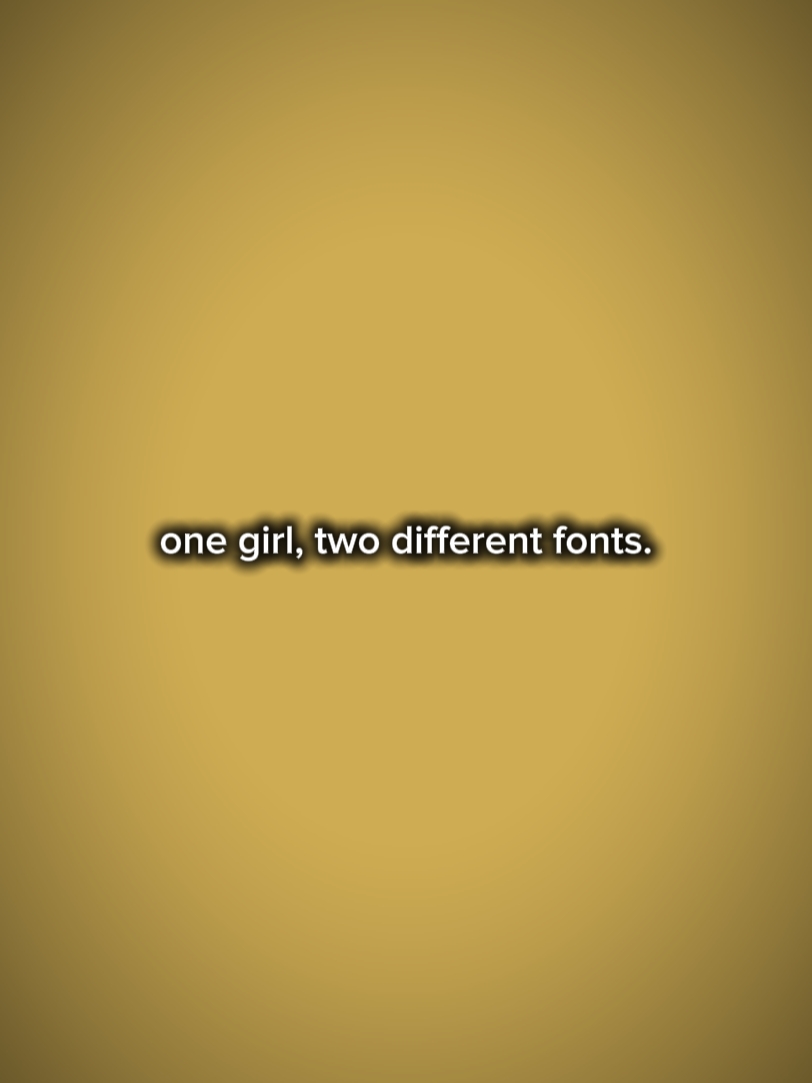 dalawang magkaibang font 