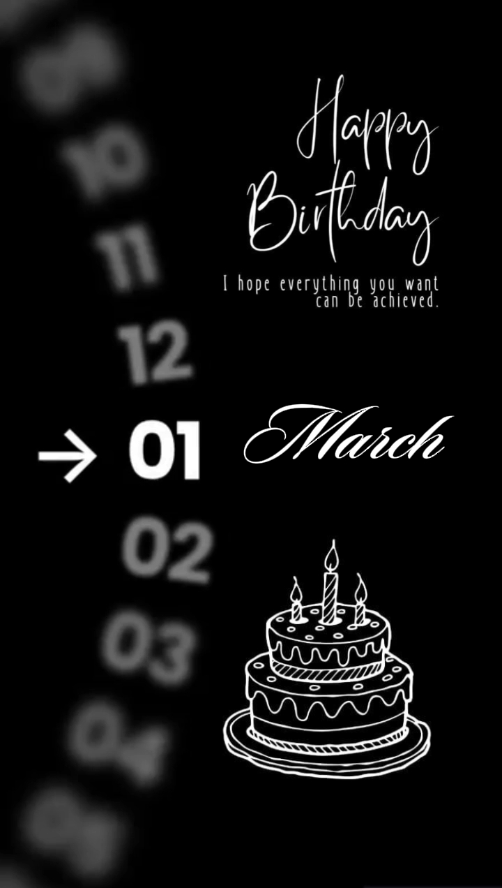 selamat ulang tahun 1 Maret 2026