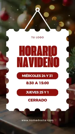 horario navideno 