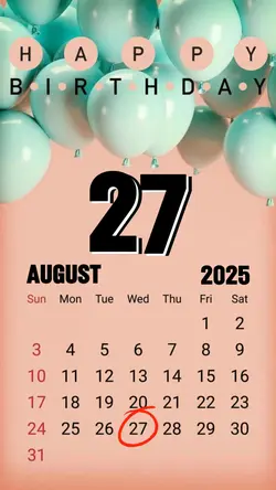 hbd 27 August 2025