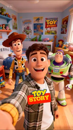 with Woody and Buzz
