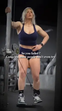 so you failed