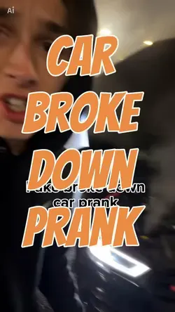 Car break down prank