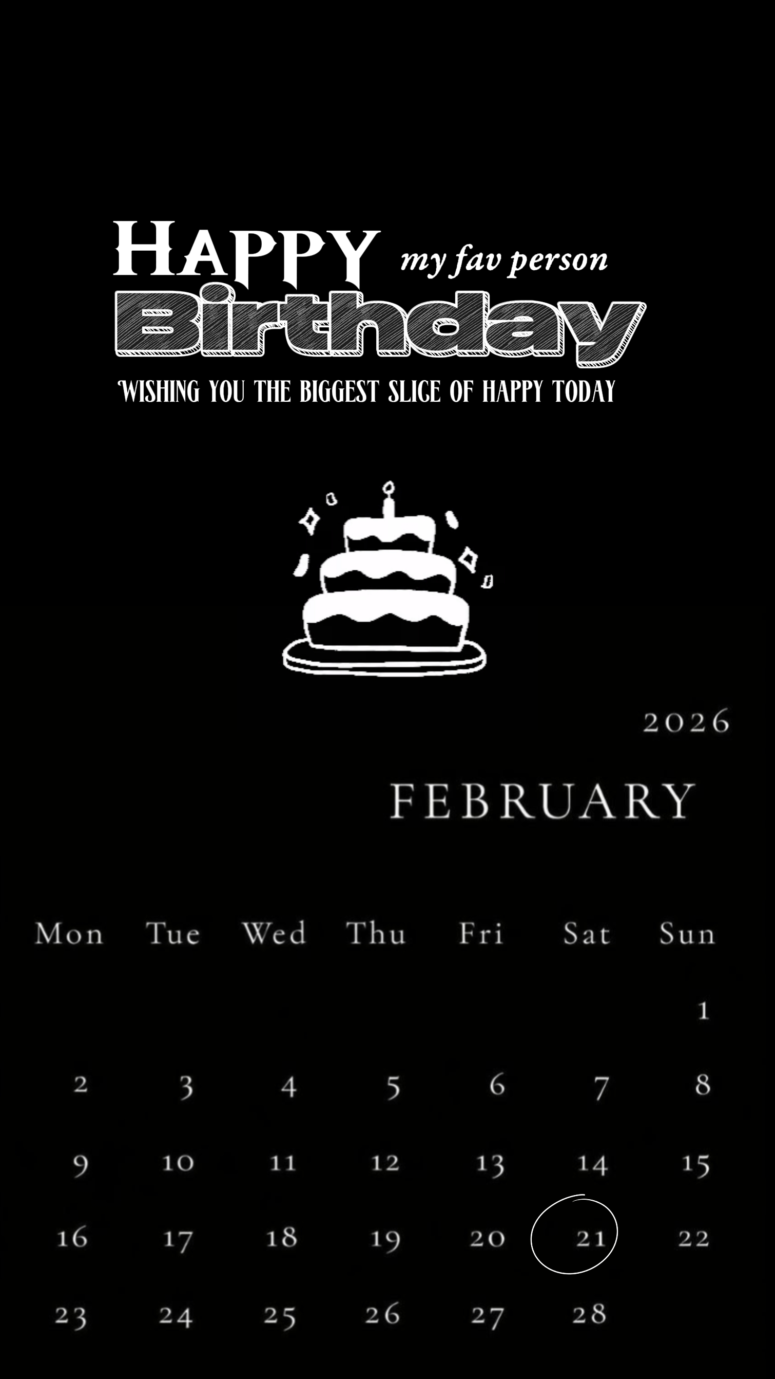 B'DAY FEBRUARY 21