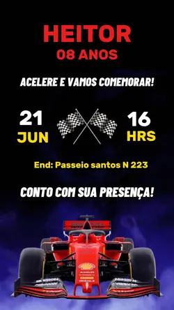 Convite Formula 1