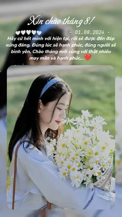 Xin chào tháng 8