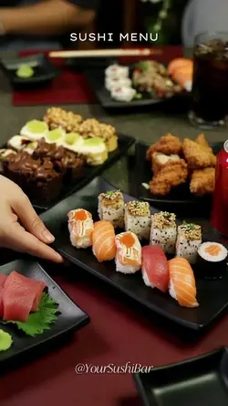 Sushi Close-Up: Elegant Menu Teaser