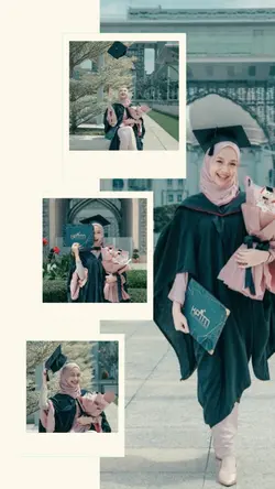 frame estetik wisuda