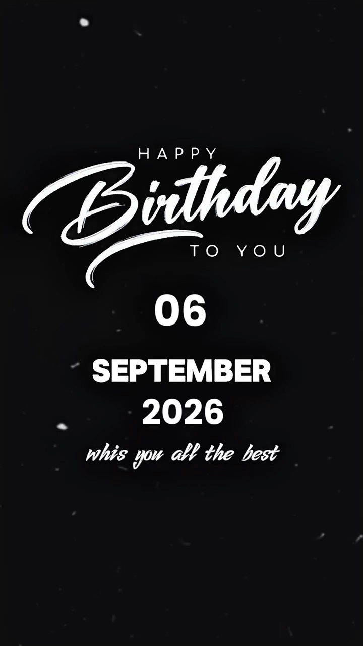 ANNIVERSAIRE 6 SEPTEMBRE