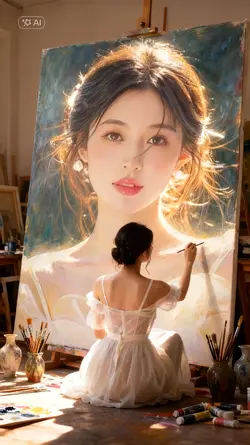 AI ghép ảnh vẽ tranh
