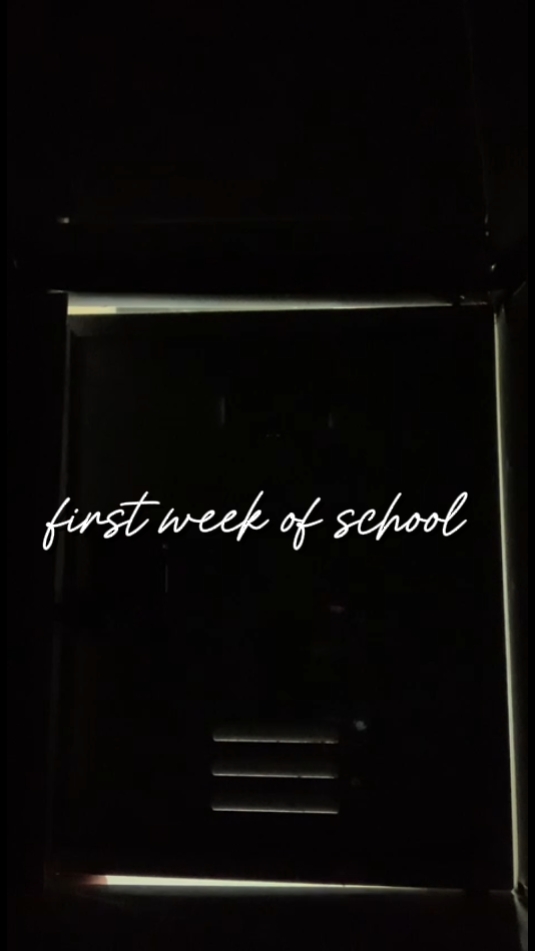 first week of school