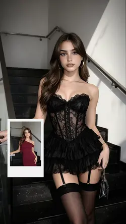 black dress