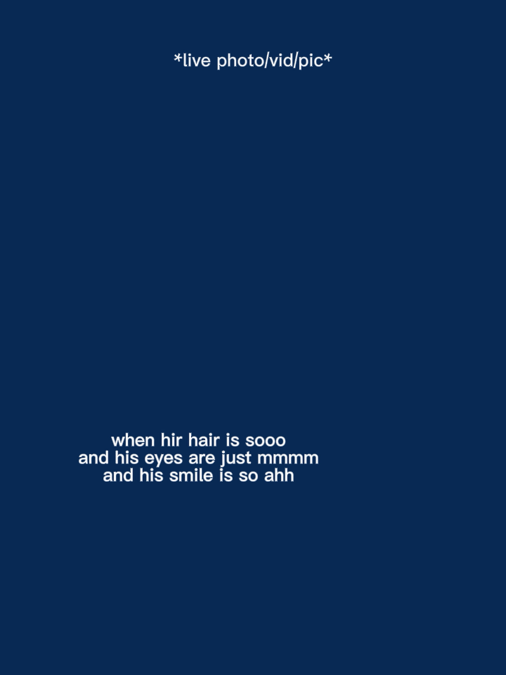 his smile