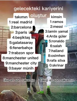 gelecekteki kariyern