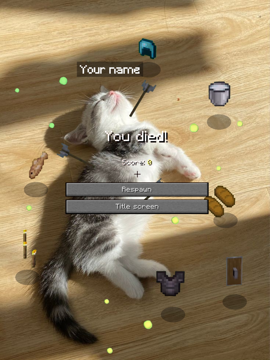 You died minecraft 