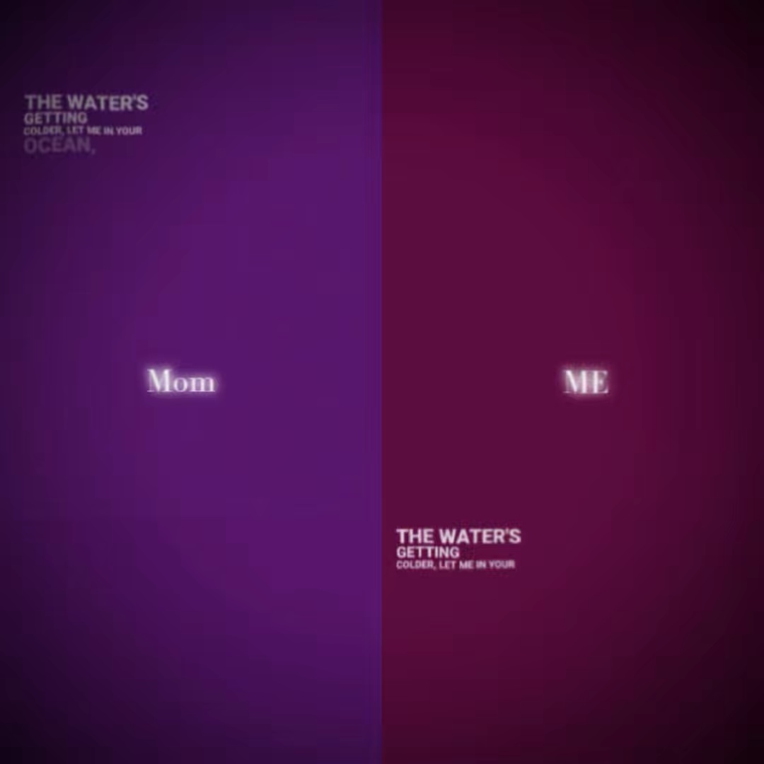 Mom and me