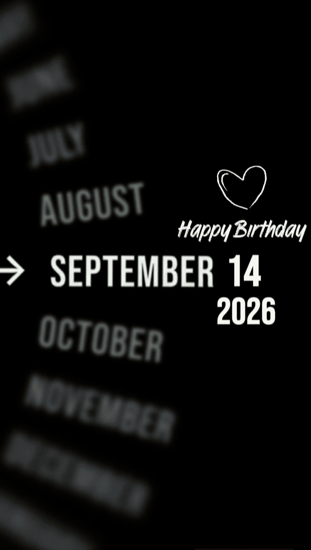 HBD MY LOVE 14 SEP 
