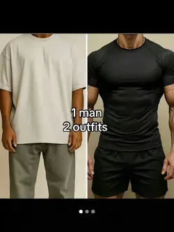 1 man 2 outfits 
