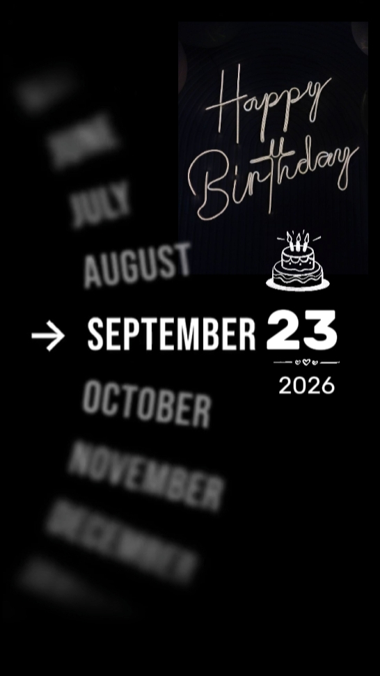 AMOR DE ANIVERSÁRIO 23 DE SETEMBRO