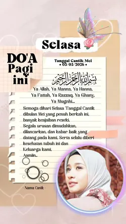 Selasa tgl Cantik 