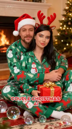 Couple Christmas AI
