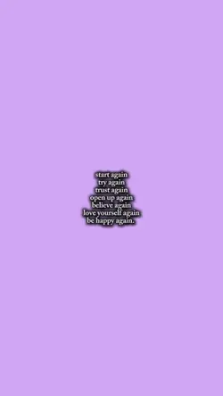 start again