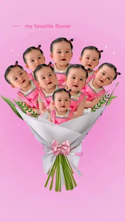 Bó hoa ghép mặt 