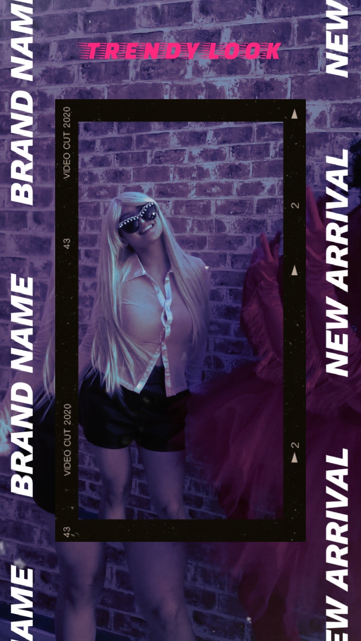 Perücke im trendigen Farbfilter-Stil.