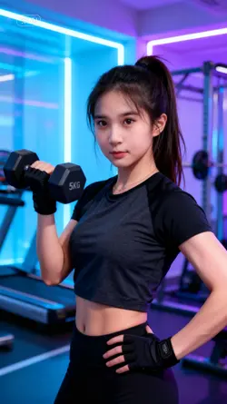 Ghép ảnh tập gym
