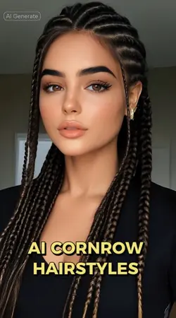 AI Cornrow hairstyle