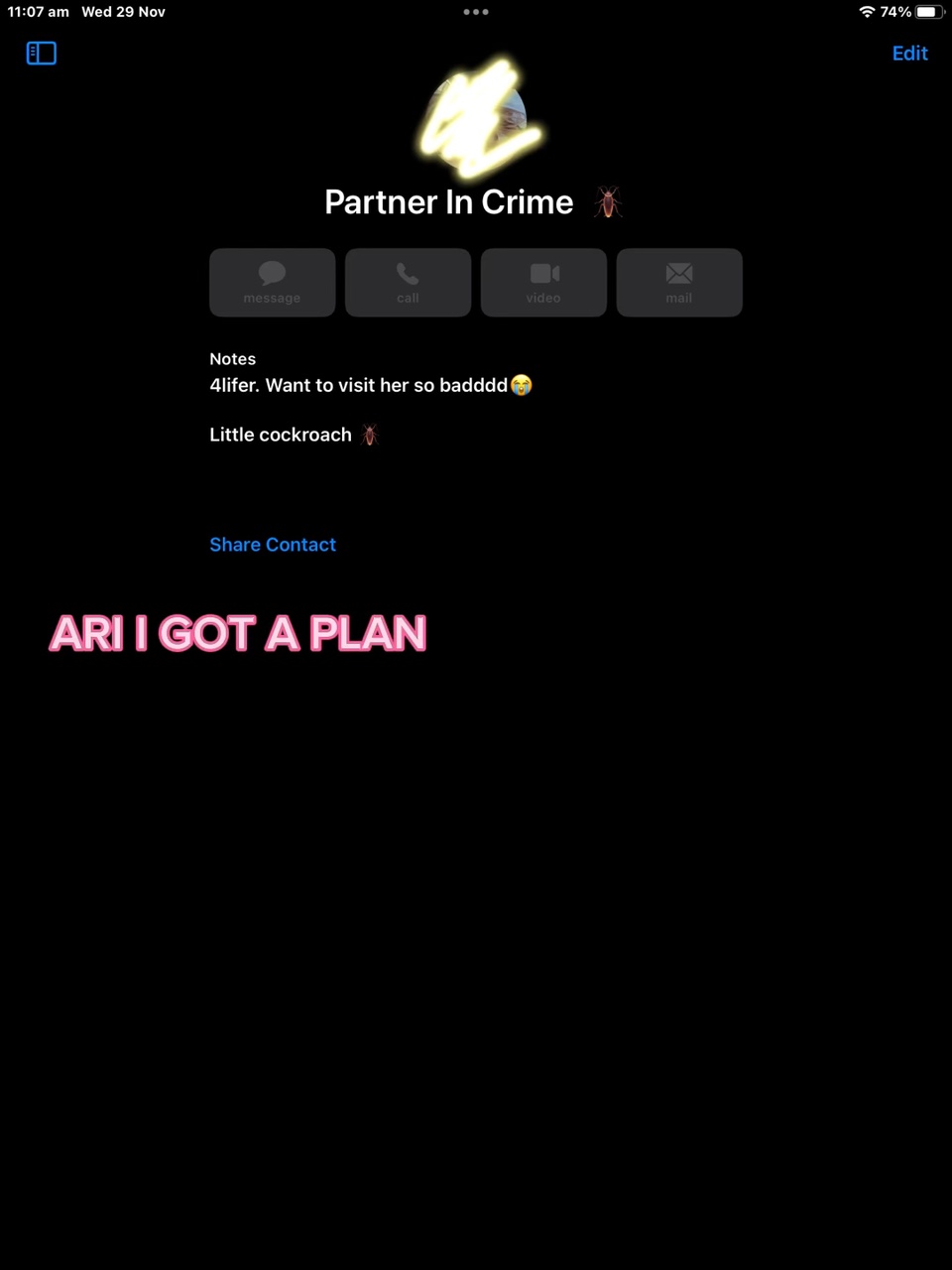 I wanna see her