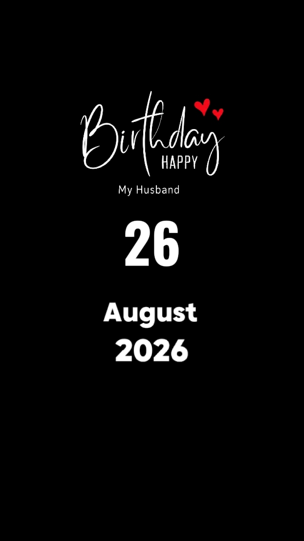 HBD HUSBAND 26 AUGUS