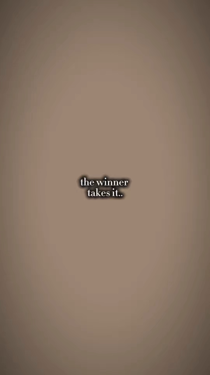The winner takes it