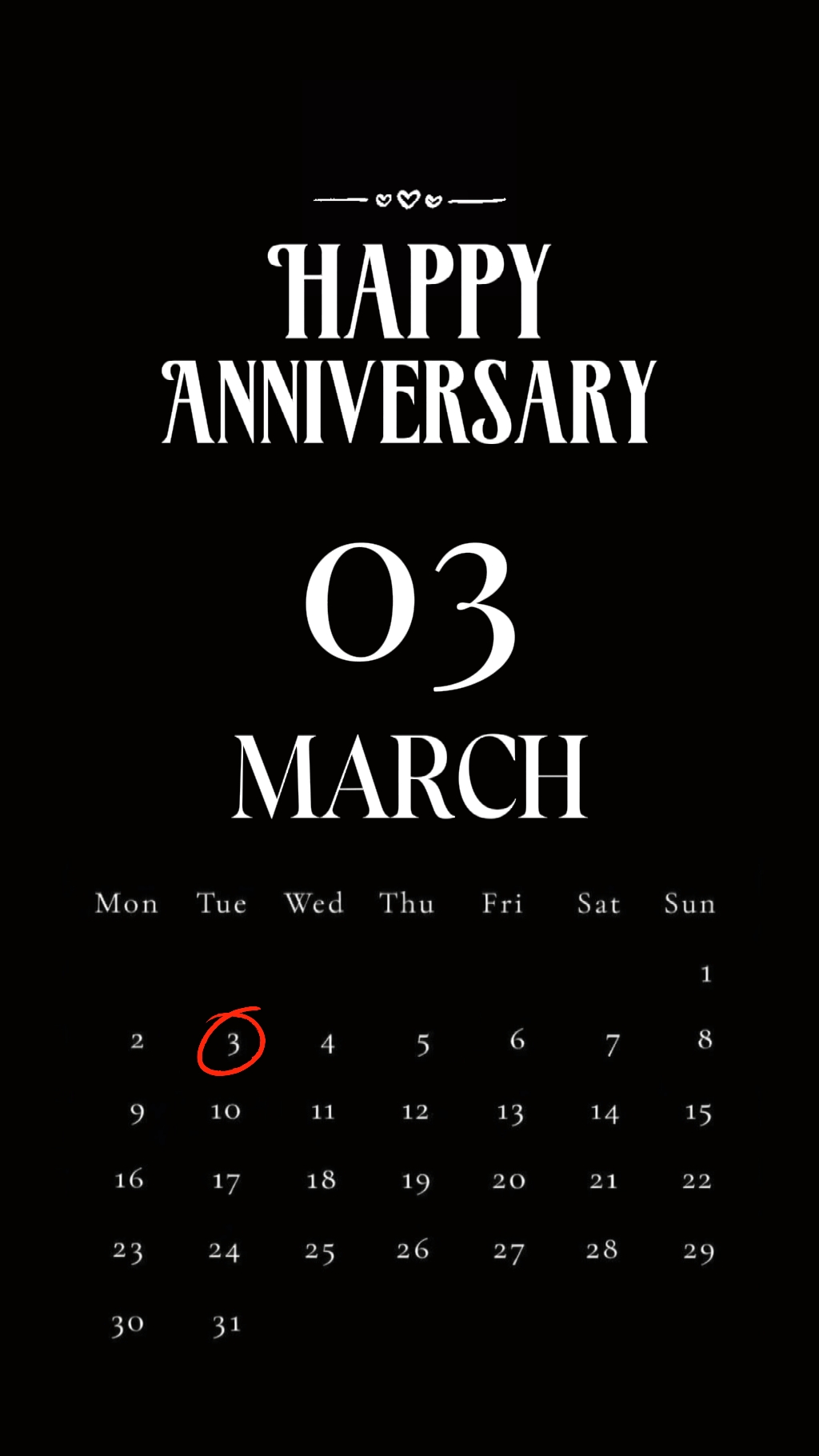 ANNIV 03 DE MARZO