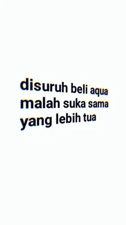 Disuruh beli aqua